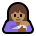 🤱🏽 breast-feeding: medium skin tone display on Windows